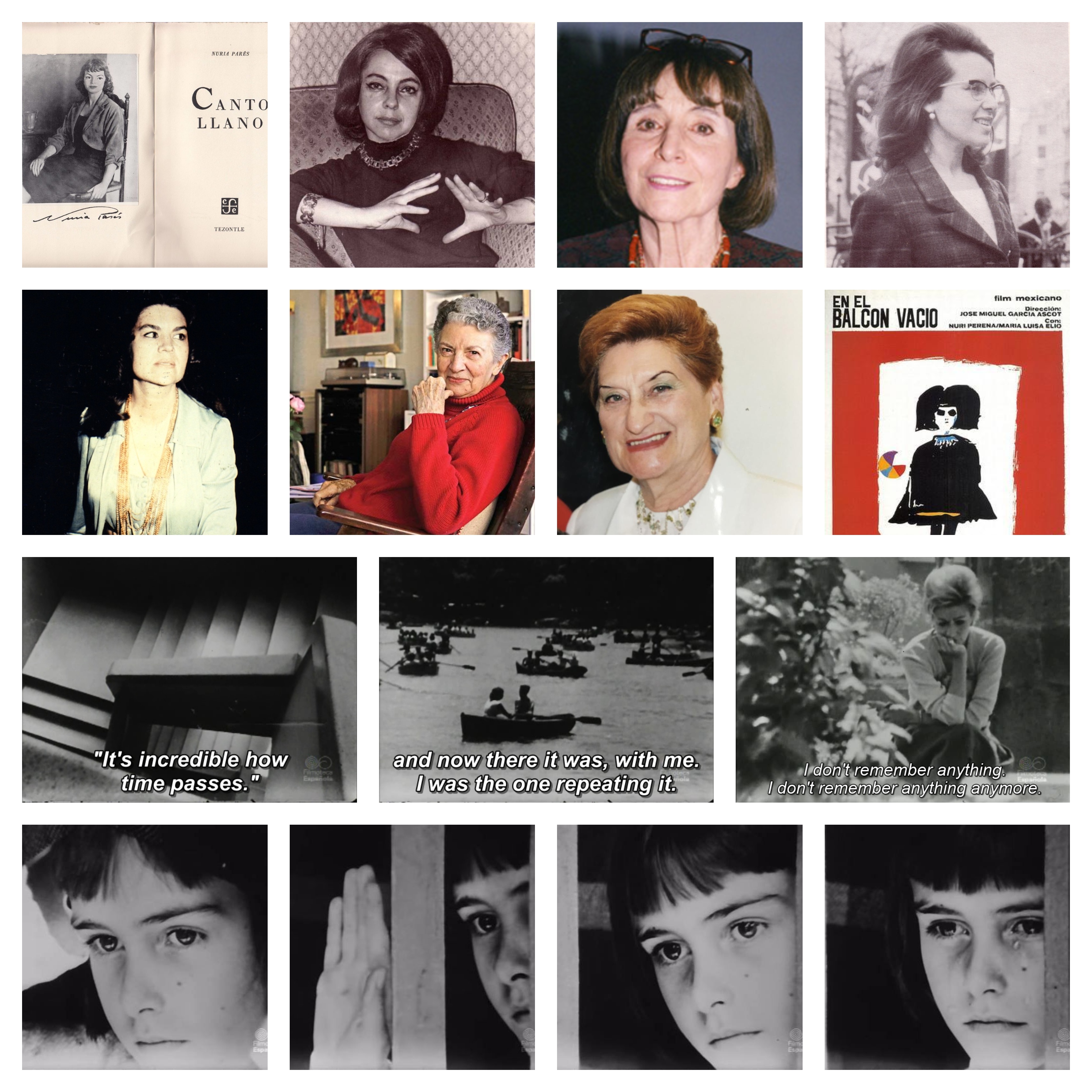 Collage sobre la segunda generación de mujeres en el exilio
