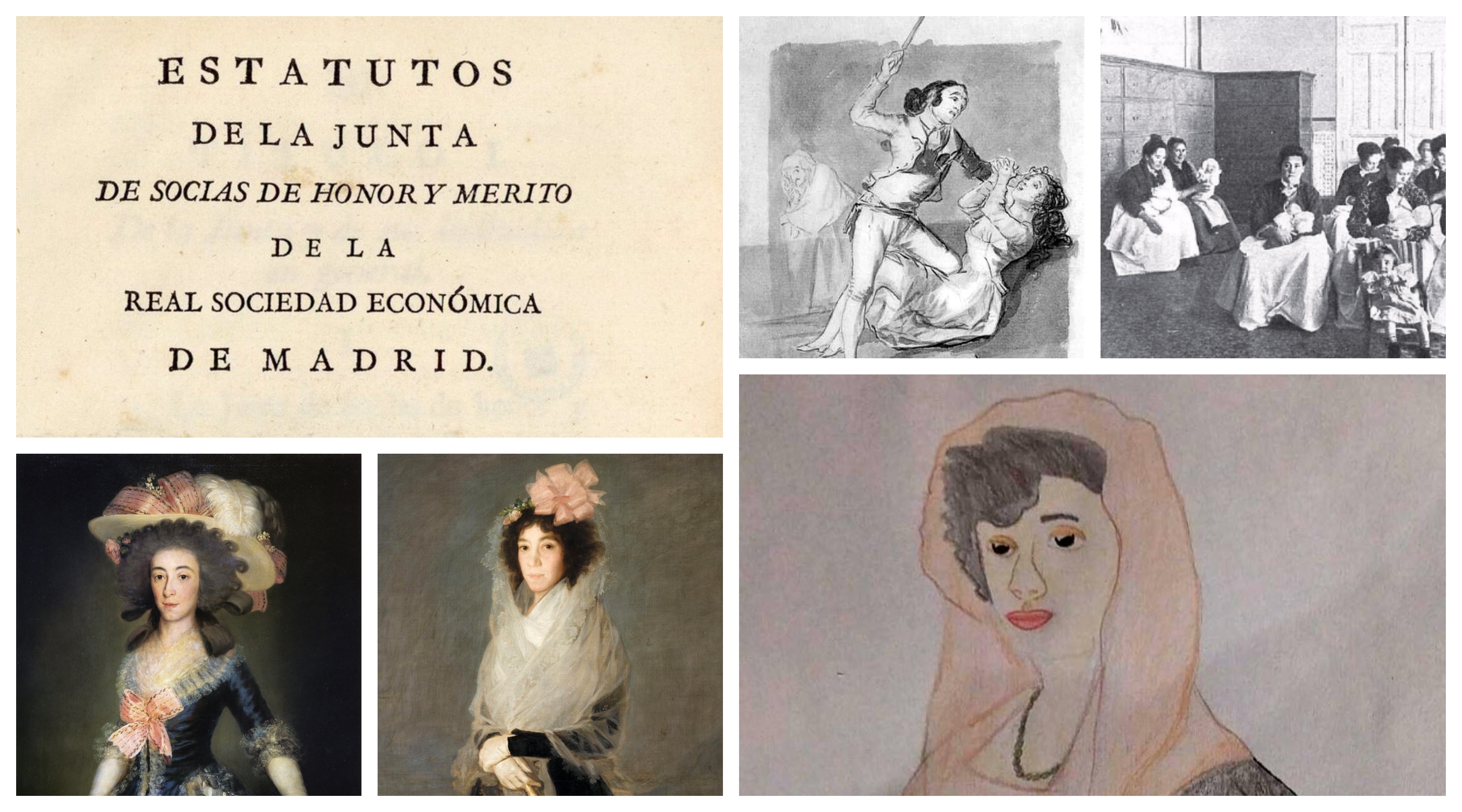 Retratos de mujeres ilustradas y huellas de su testimonio