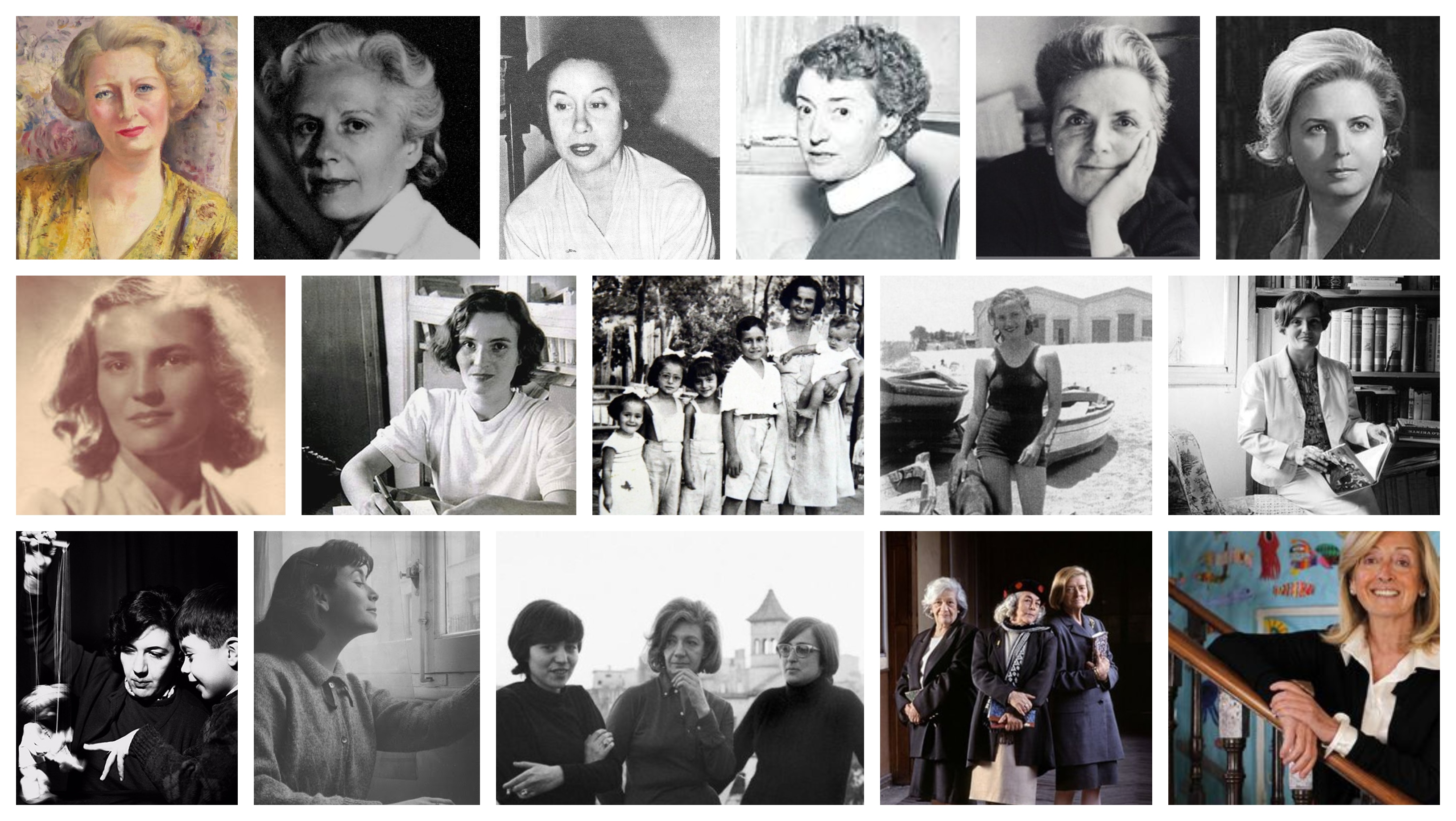 Collage sobre la narrativa de aprendizaje en la posguerra
