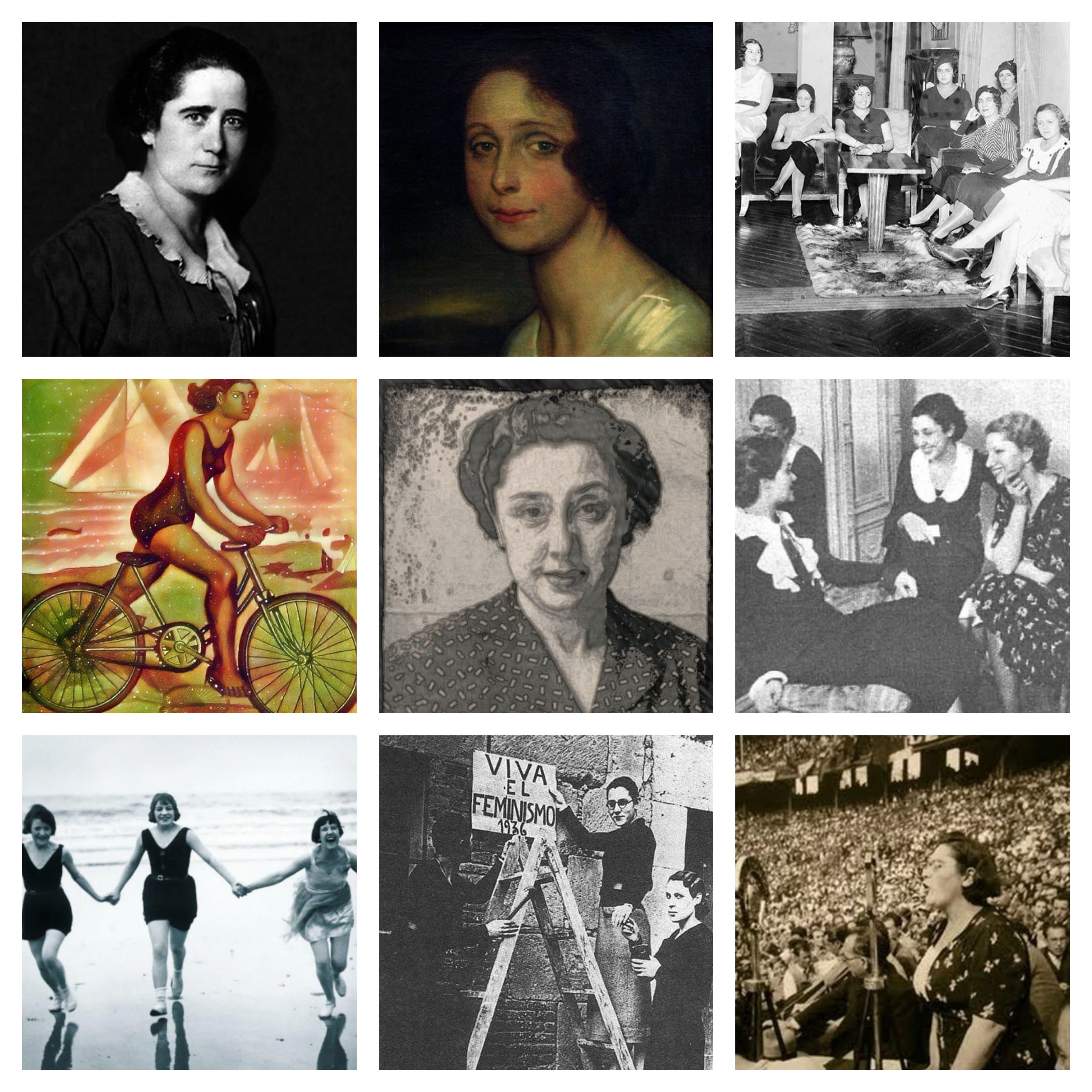 Collage Vanguardias y República: transformadoras sociales