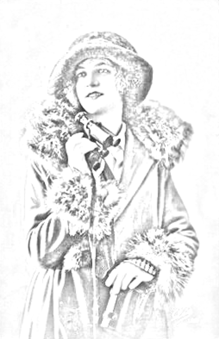 Retrato gráfico de Delmira